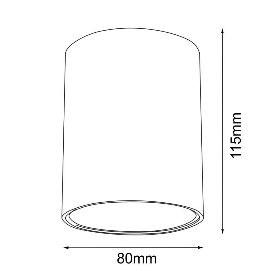 Brosline - Spotarmatuur 1xGU10/10W/230V wit