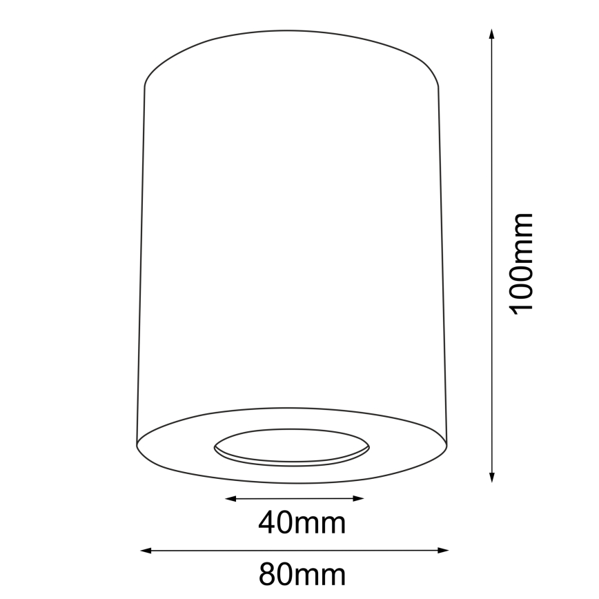 Brosline - Spot pour salle de bains 1x GU10/10W/230V IP44 blanc