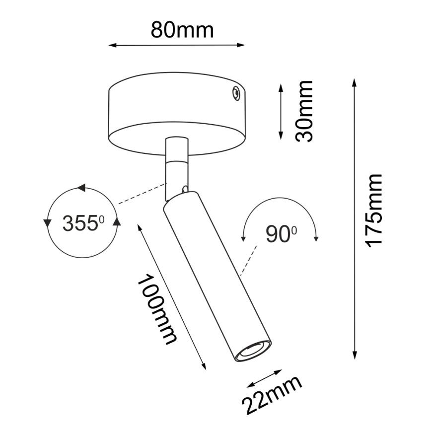 Brosline - Plafondspot 1xG9/2,5W/230V wit