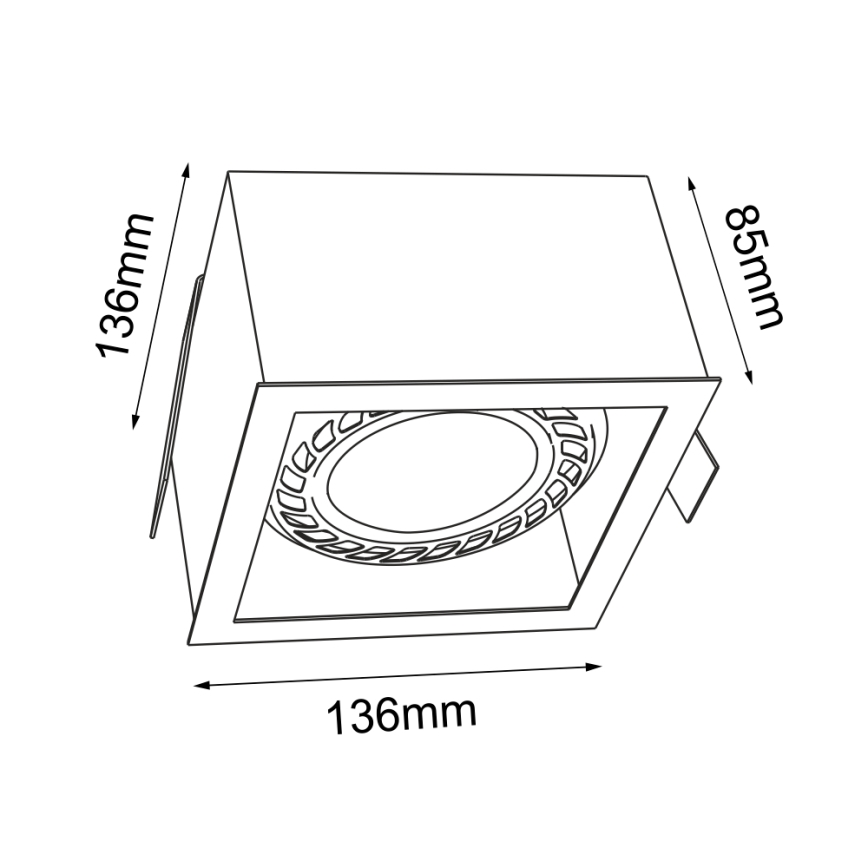 Brosline - Spot encastré 1xGU10/18W/230V blanc