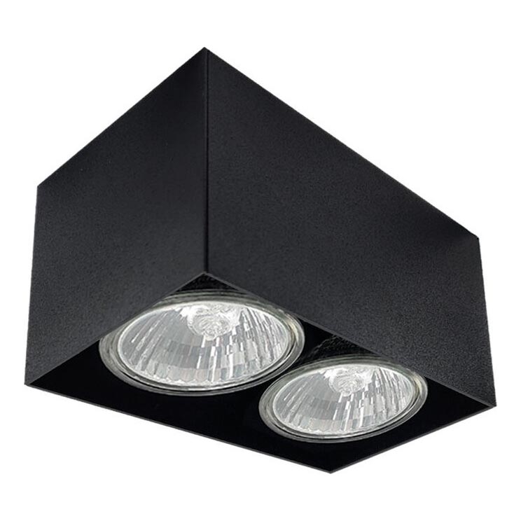 Brosline - Spot 2xGU10/10W/230V noir