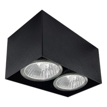 Brosline - Spotarmatuur 2xGU10/10W/230V zwart