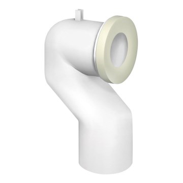 Bruckner - 90° toiletpotaansluiting Offset 11 cm wit