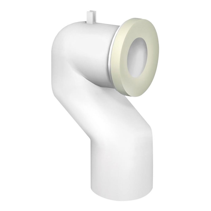 Bruckner - 90° toiletpotaansluiting Offset 11 cm wit