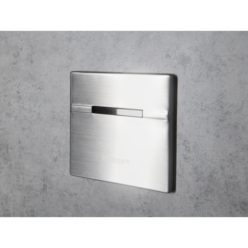 Bruckner - Chasse d'eau d'urinoir à détecteur 6V DC/4xAA acier inoxydable