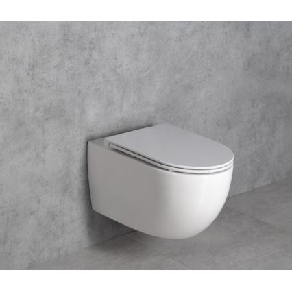 Bruckner - Hangend toilet Vortex Rimless FULDA keramiek/wit