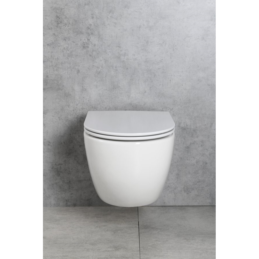 Bruckner - Hangend toilet Vortex Rimless FULDA keramiek/wit