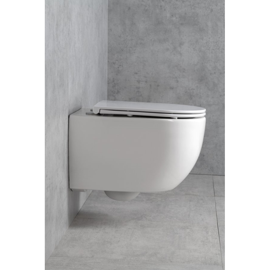 Bruckner - Hangend toilet Vortex Rimless FULDA keramiek/wit