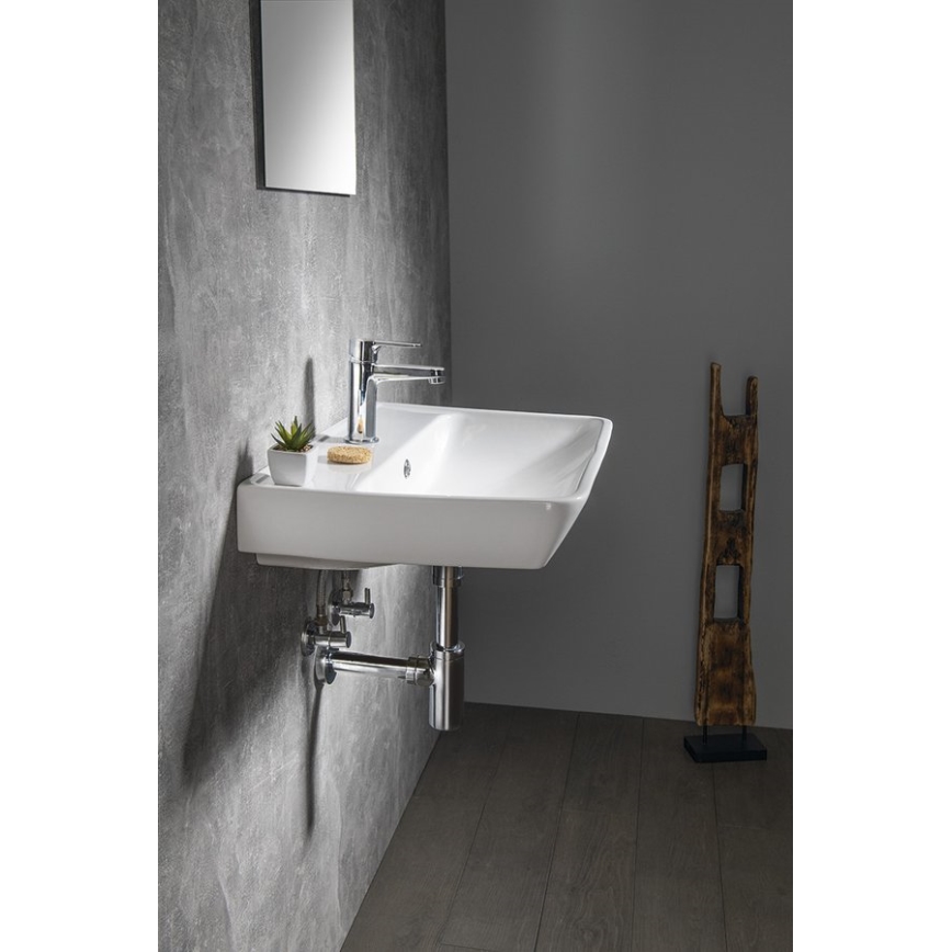 Bruckner - Inbouw wastafel NEON 60x41,5 cm keramiek/wit