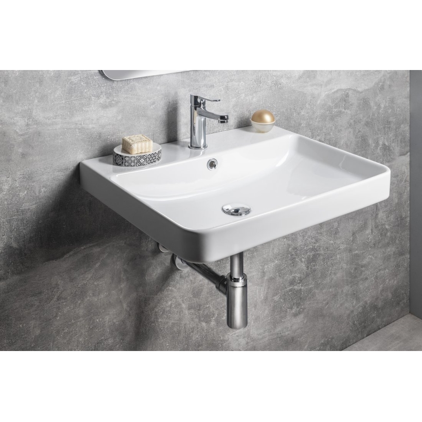 Bruckner - Inbouw wastafel NERON 60x48 cm wit