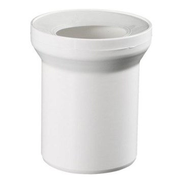 Bruckner - Rechte toiletpotconnector 25 cm wit