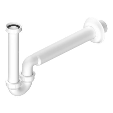 Bruckner - Siphon de vasque/bidet bas DN40 blanc