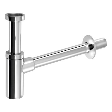 Bruckner - Siphon d'évier rond DN32 chrome brillant