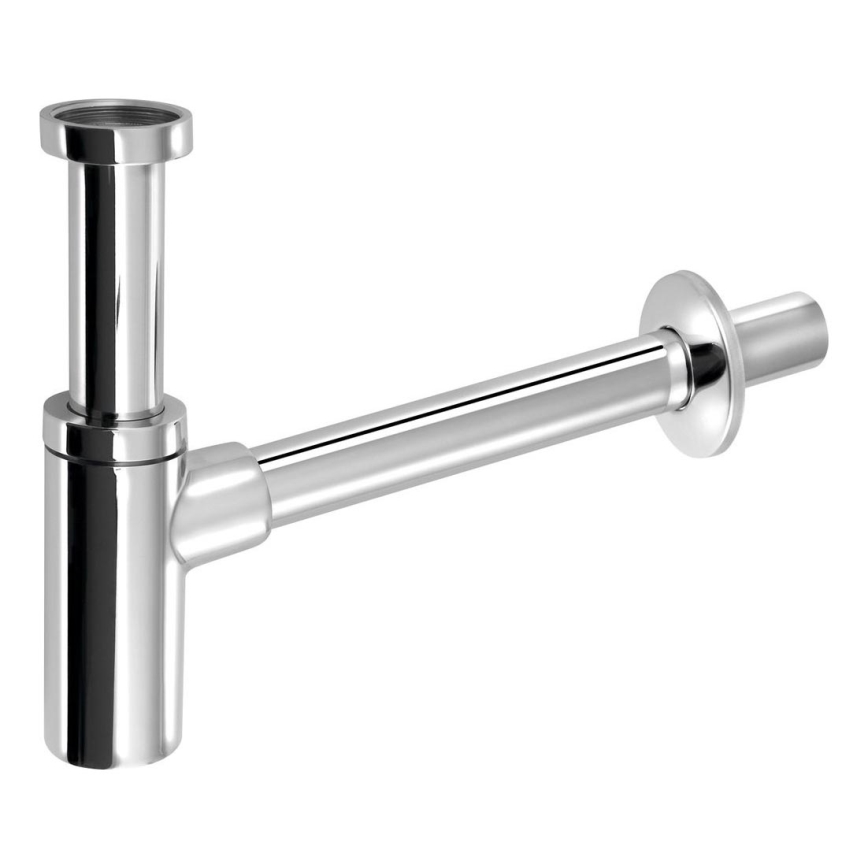 Bruckner - Siphon d'évier rond DN32 chrome brillant