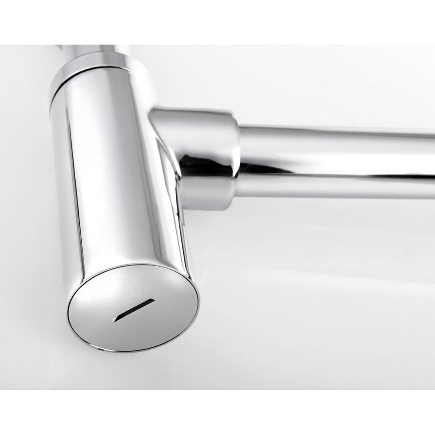 Bruckner - Siphon d'évier rond DN32 chrome brillant