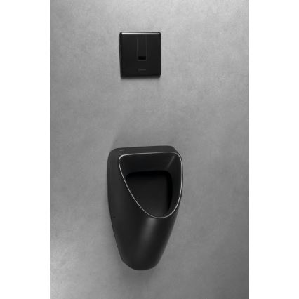 Bruckner - Urinoir SCHWARN entrée arrière, évacuation arrière céramique/mat noir