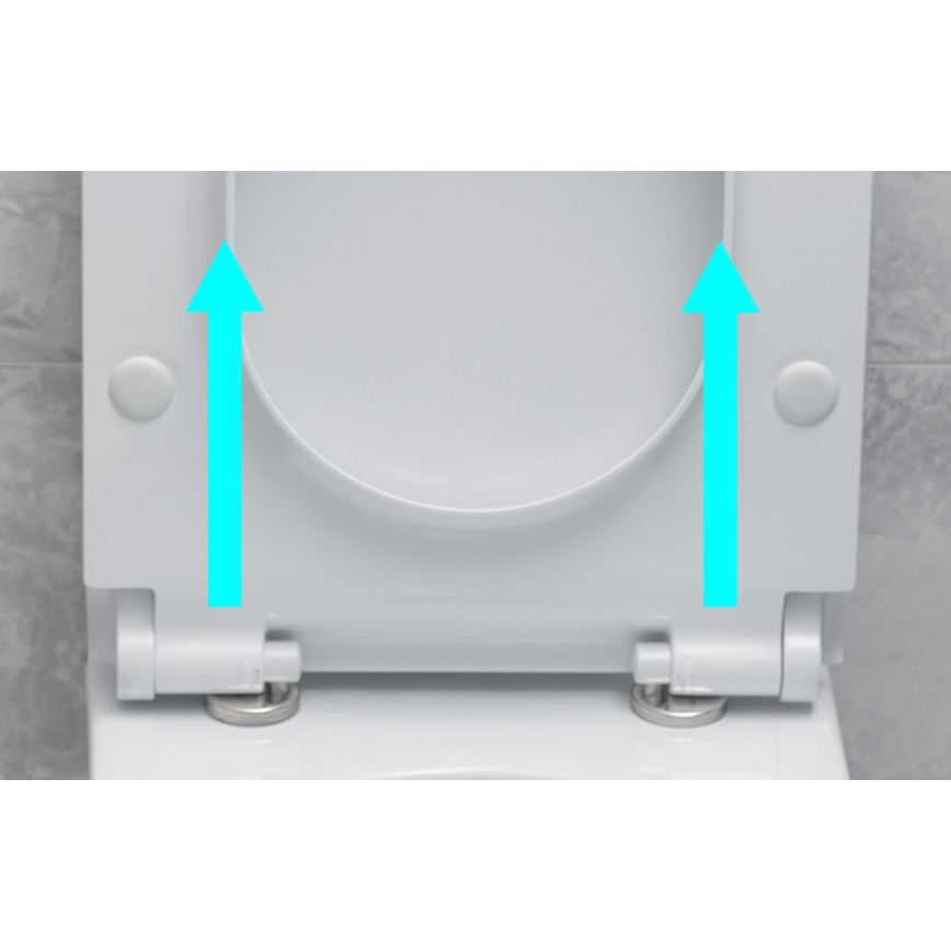Bruckner - Wc-bril SoftClose FULDA SLIM wit