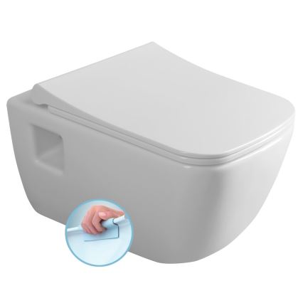 Bruckner - WC suspendu Rimless WALTER céramique/blanc