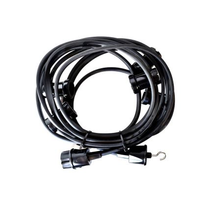 Buiten decoratieve lichtslinger GIRLANDA 22 m 20xE27/15W/230V IP44