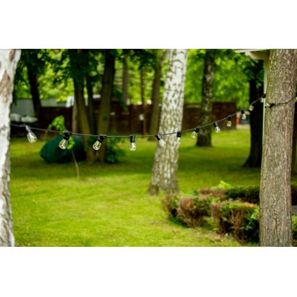 Buiten decoratieve lichtsnoer MIMOSA 20xE27/1,3W/230V IP44 20m