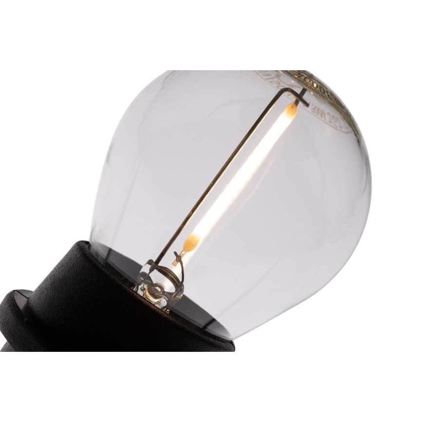 Buiten decoratieve lichtsnoer MIMOSA 20xE27/1,3W/230V IP44 20m