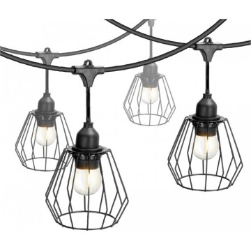 Buiten decoratieve lichtsnoer CRETE 15xE27/230V 20m IP44