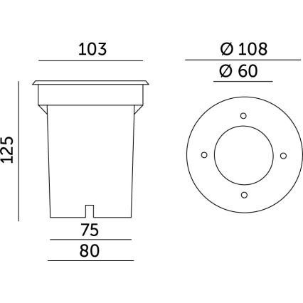 Buiten pendellamp ENTRADA2 1x GU10 / 50W / 230V IP65