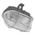 Buiten plafondlamp OVAL 1xE27/60W/230V grijs IP44