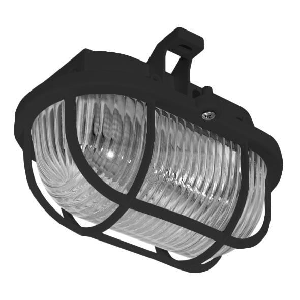 Buiten plafondlamp OVAL 1xE27/60W/230V IP44