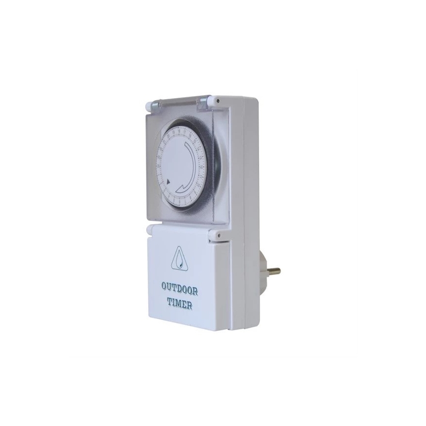Buiten timer mechanische schakelaar dagelijks 16A/230V IP44
