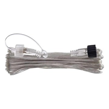 Buiten verlengsnoer voor verbindbare lichtslingers, transparant, 10 m, IP44
