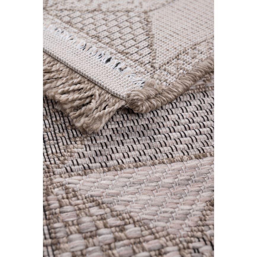 Buiten vloerkleed ORIA 120x170 cm grijs/beige