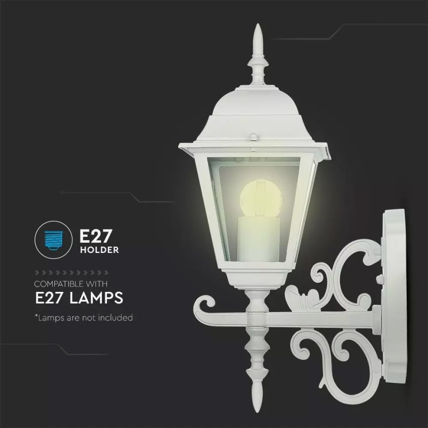 Buiten wandlamp 1x E27 / 60W / 230V IP44