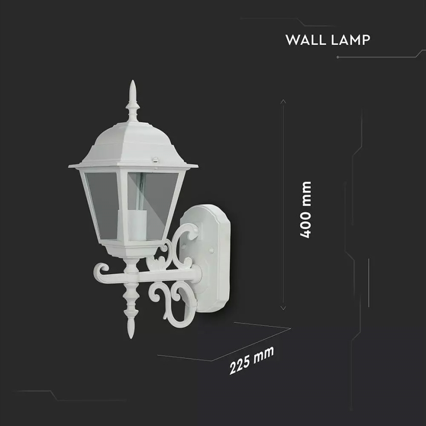 Buiten wandlamp 1x E27 / 60W / 230V IP44