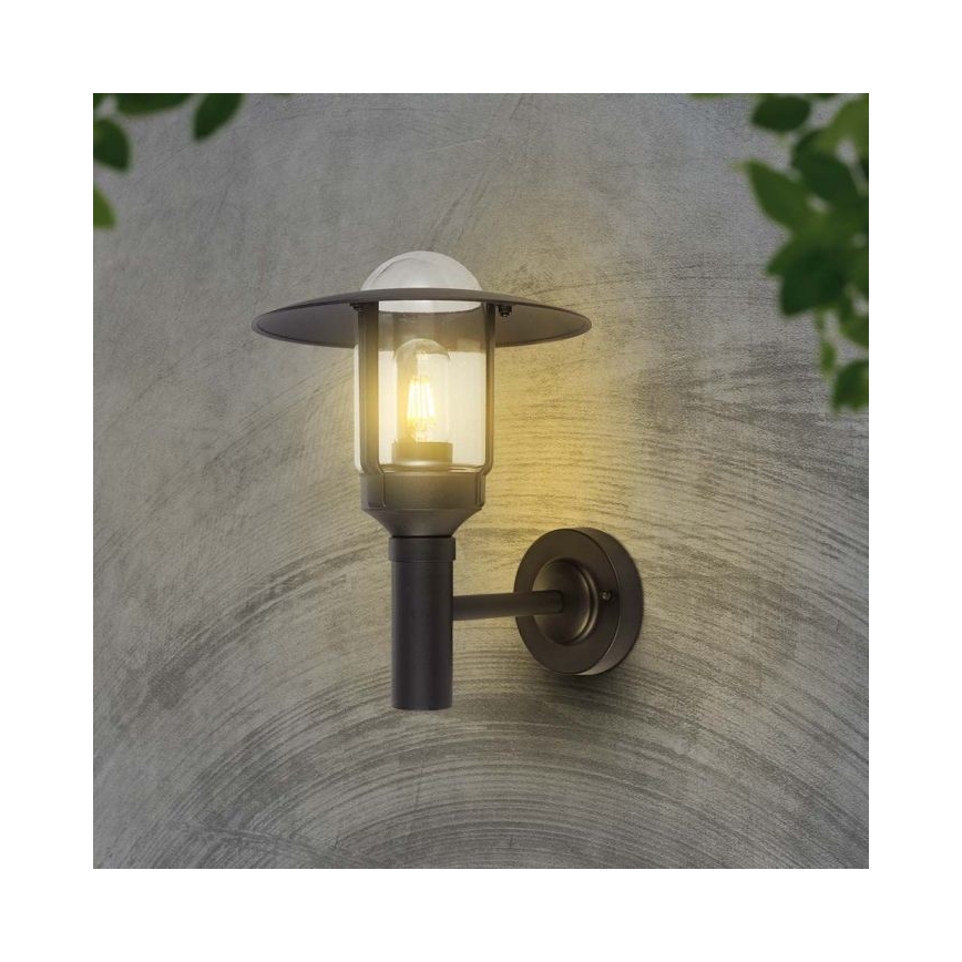 Buiten wandlamp 1xE27/60W/230V IP44 zwart