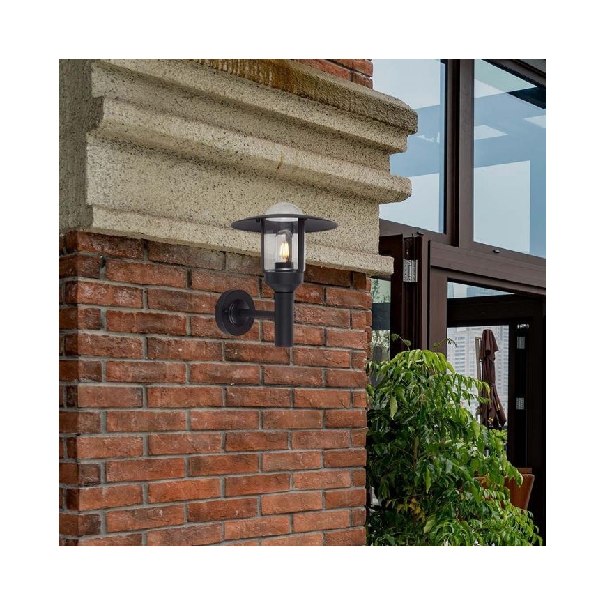Buiten wandlamp 1xE27/60W/230V IP44 zwart