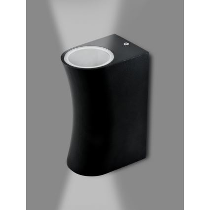 Buiten wandlamp BOSTON 2xGU10/10W/230V zwart IP44