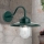 Buiten wandlamp EDWARD 1xE27/60W/230V IP44 groen