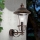 Buiten wandlamp KENZO 1xE27/100W/230V IP44 brons/patina