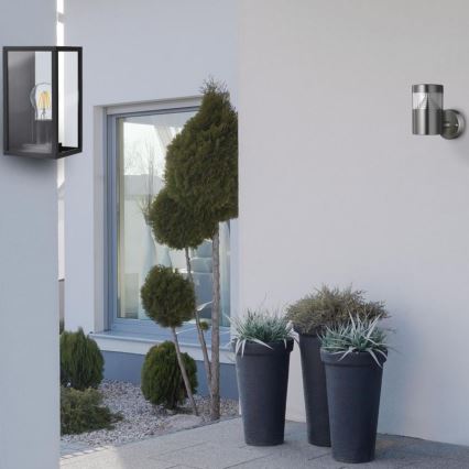 Buiten wandlamp MALMO 1xE27/15W/230V zwart IP44