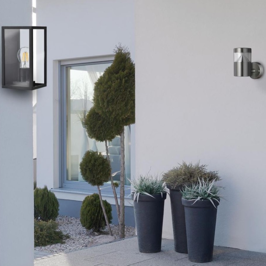 Buiten wandlamp MALMO 1xE27/15W/230V zwart IP44