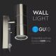 Buiten wandlamp met sensor 2x GU10 / 35W / 230V IP44