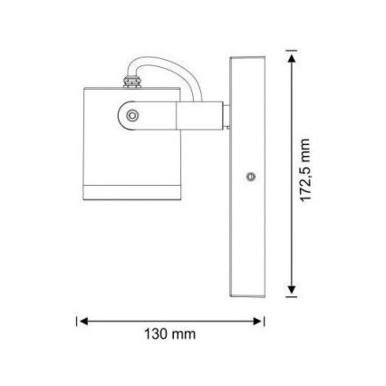 Buiten wandlamp PINO 1xGU10/10W/230V IP44