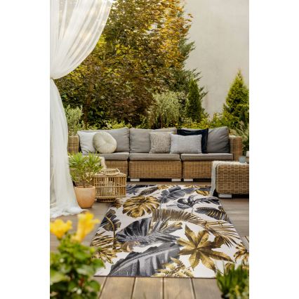 Buitenkleed CAPPUCCINO 120x180 cm goud/grijs