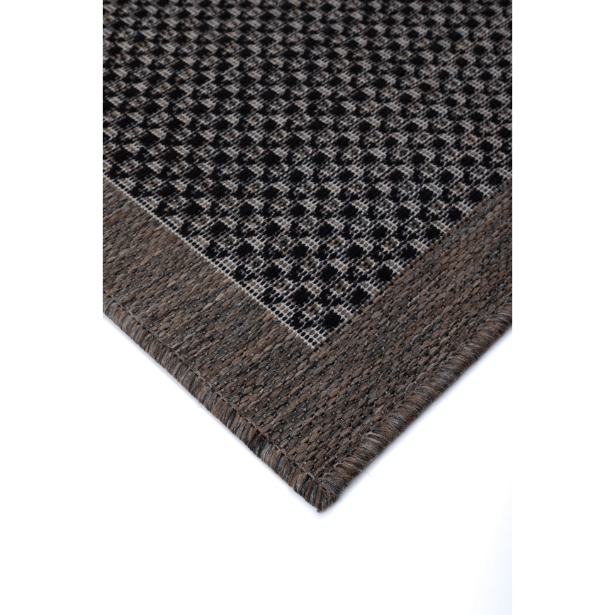 Buitenkleed EXPRESS NEW OUTDOOR 120x160 cm antraciet/bruin