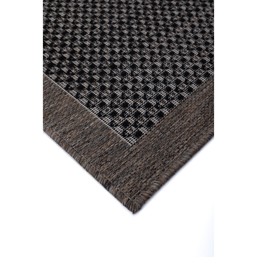 Buitenkleed EXPRESS NEW OUTDOOR 160x220 cm antraciet/bruin