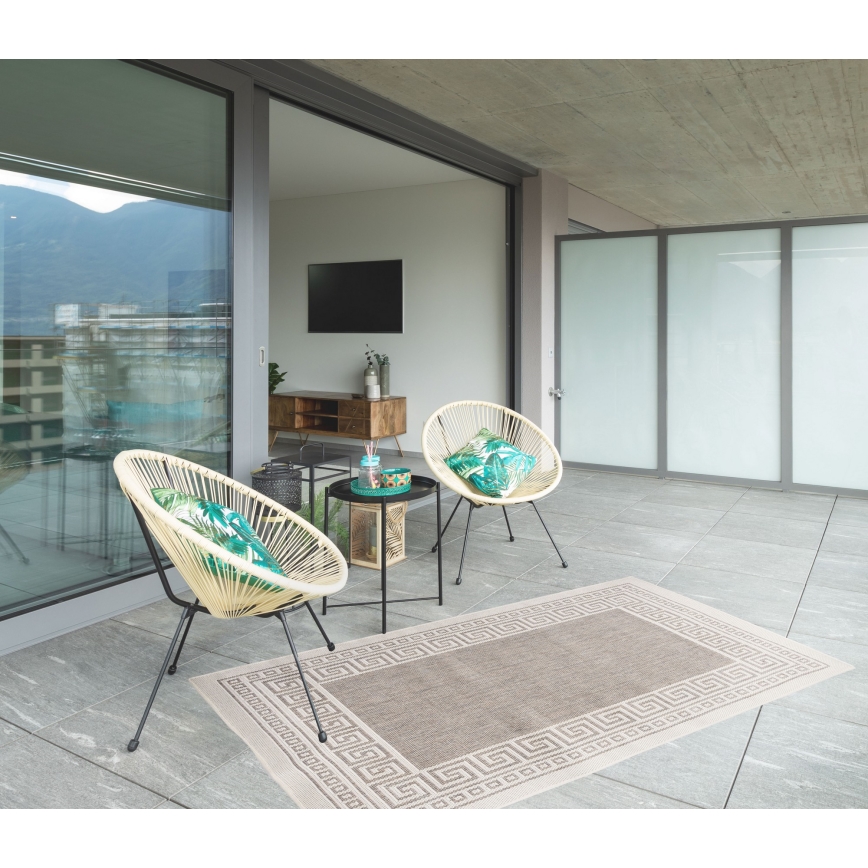 Buitenkleed EXPRESS NEW OUTDOOR 160x220 cm grijs/beige
