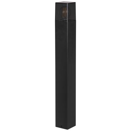 Buitenlamp 1xE27/40W/230V IP44 80 cm zwart/rookglas