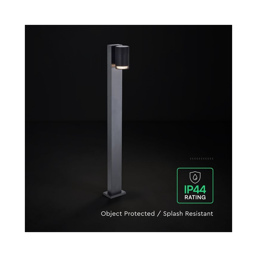 Buitenlamp 1xGU10/10W/230V IP44 50 cm zwart