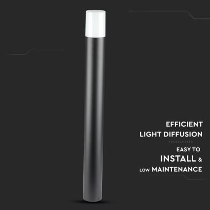 Buitenlamp 1xGU10/35W/230V IP54 80 cm zwart
